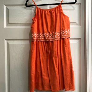 Adorable Girls Gap Orange Dress